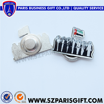 UAE national custom lapel pin with epoxy