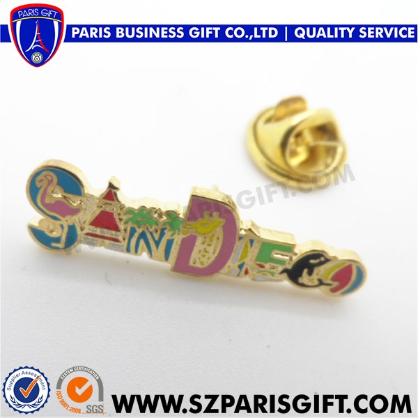 Custom Christmas pin gift hard enamel metal lapel pin