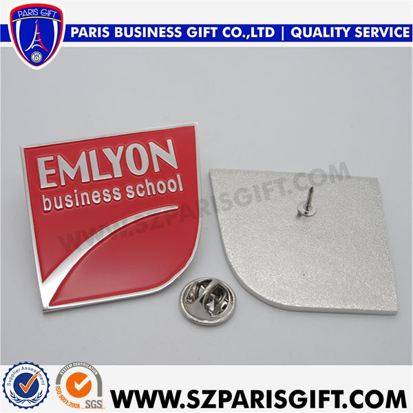 Fashion customized pin zinc alloy Lapel Pin enamel red color