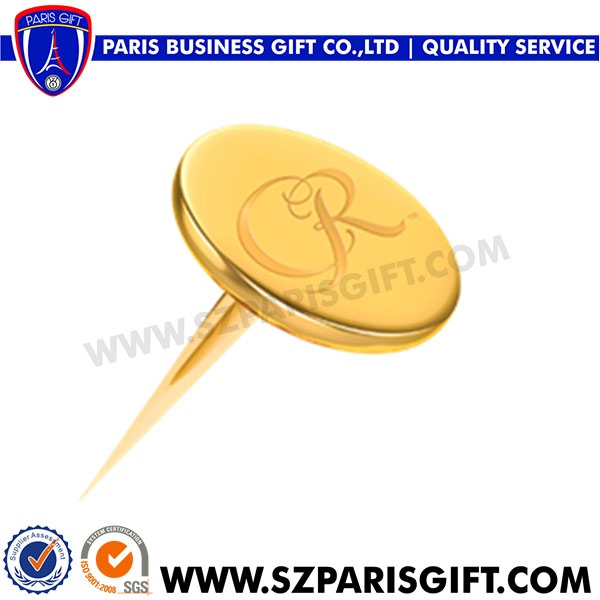simple metal gold pin