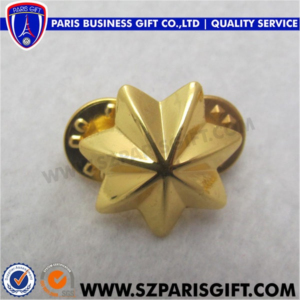 Gold sunflower lapel pin for Dubai