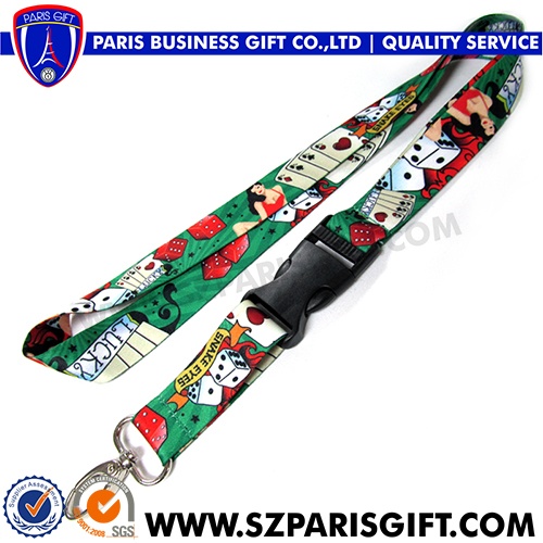 high quality newest promotional id badge lanyards with logo custom