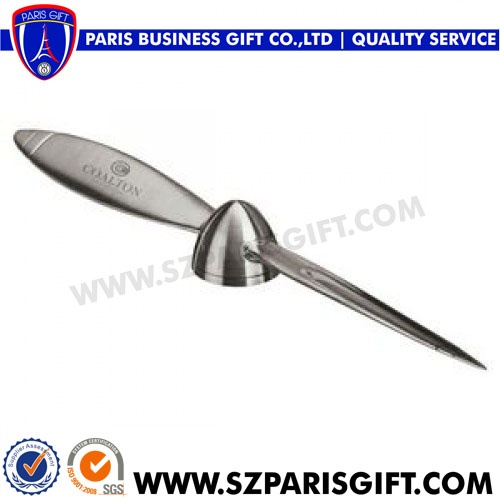 Creative Shaped Custom Propeller Metal Letter Openers for Gifts and Souvenirs