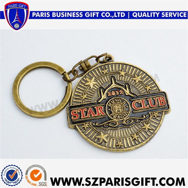 Star Club Keychain Wholesale Gold Keychain Manufacture