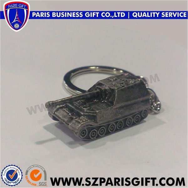 3d Military Keychain With Tank Design