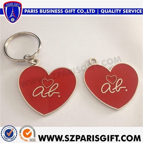 Heart Shaped Keychains Metal Heart Keyrings For Gifts
