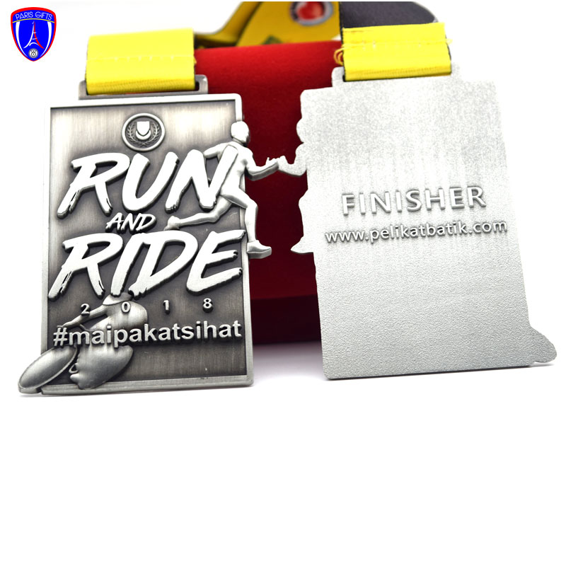 Medal Manufactures Cheap Price antique silver Plated Custom Made 3d Blank Metal Sports Race Award Medals
