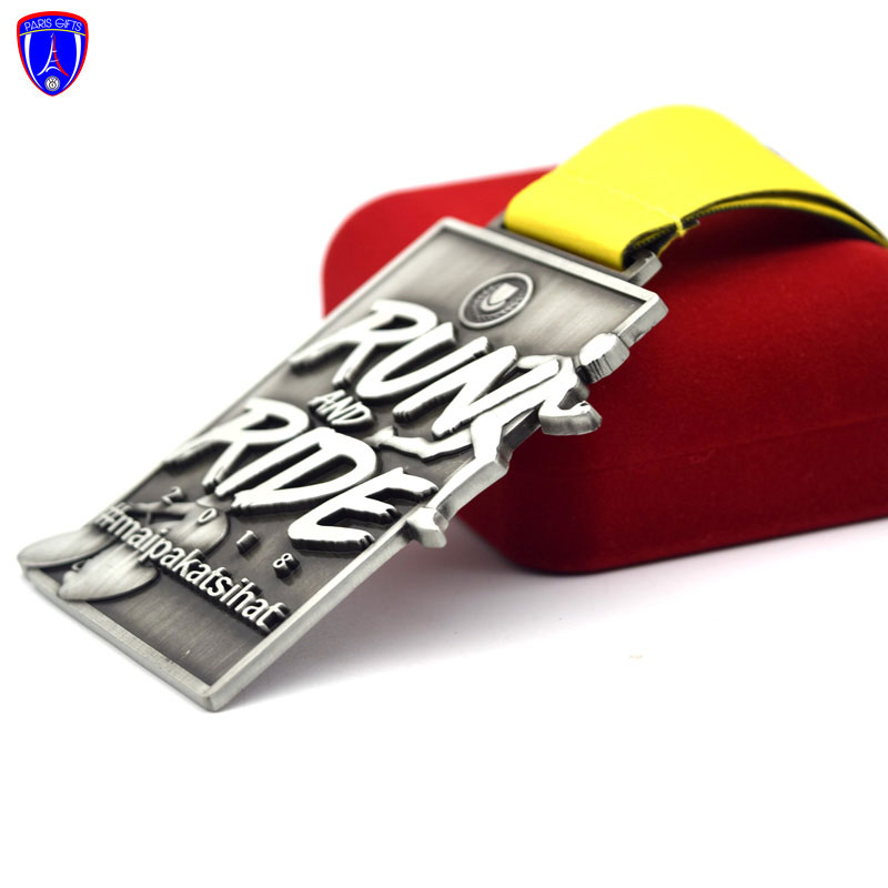 Medal Manufactures Cheap Price antique silver Plated Custom Made 3d Blank Metal Sports Race Award Medals