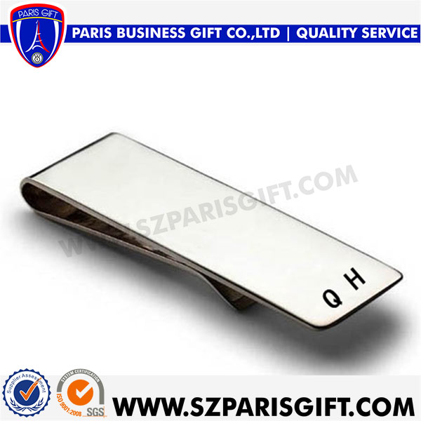 Customized Metal Silver Money Clips Blank