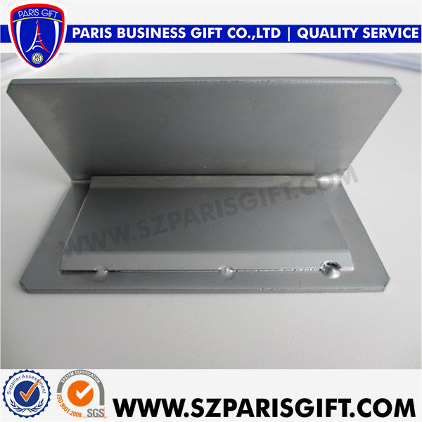 Shiny Nickel Plated Zinc Alloy Metal Business Name Card Holder